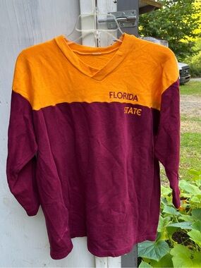 Florida State Long Sleeve Colorblock - Maroon & Gold